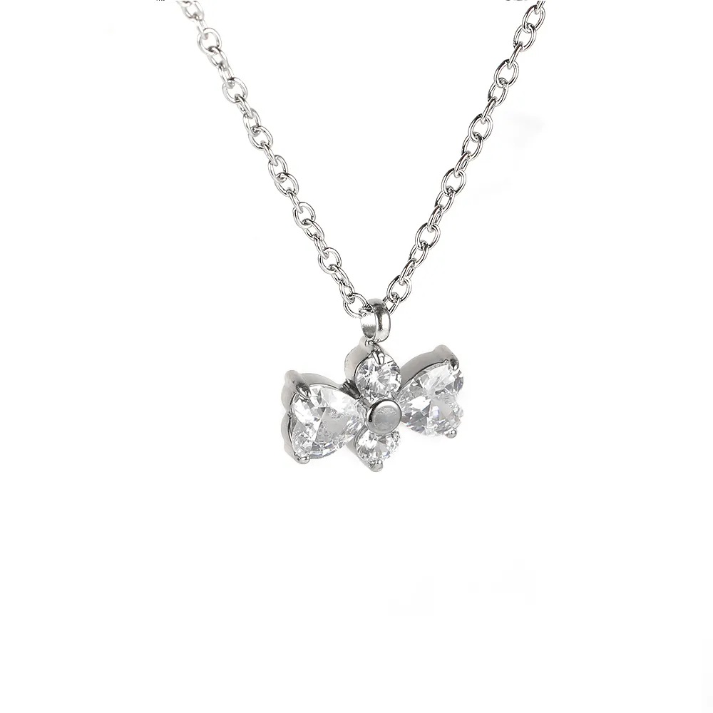 Simple Style Classic Style Geometric Letter Flower 304 Stainless Steel Women's Pendant Necklace display picture 144