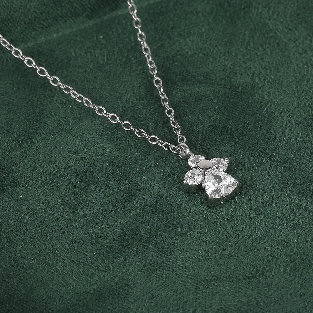 Simple Style Classic Style Geometric Letter Flower 304 Stainless Steel Women's Pendant Necklace display picture 148