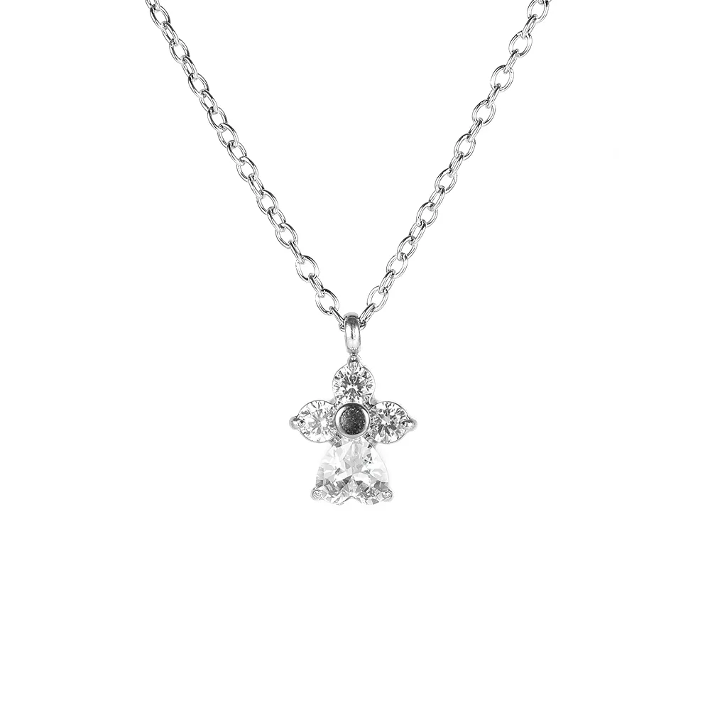 Simple Style Classic Style Geometric Letter Flower 304 Stainless Steel Women's Pendant Necklace display picture 149