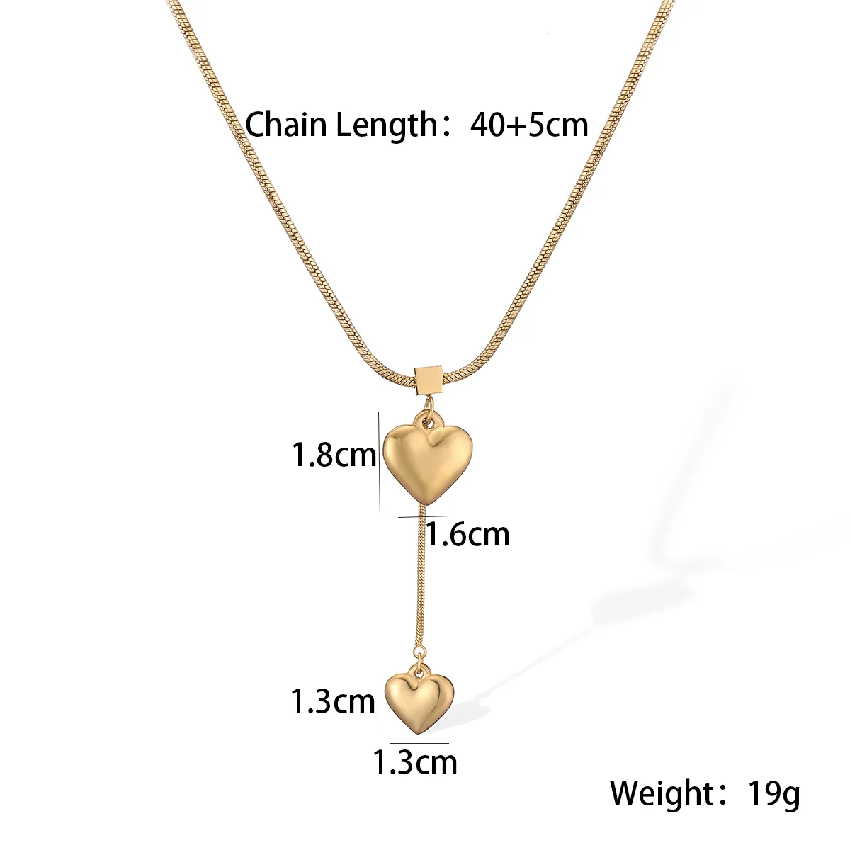 Simple Style Heart Shape 304 Stainless Steel Women's Pendant Necklace display picture 1