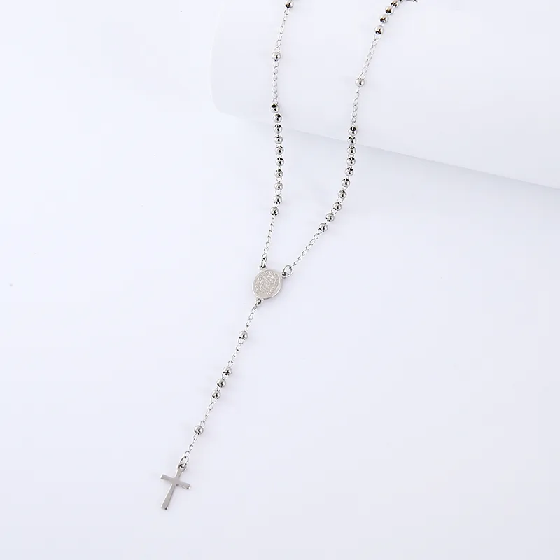 Hip-Hop Streetwear Commute Cross 304 Stainless Steel Unisex Pendant Necklace display picture 2