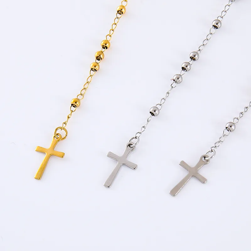 Hip-Hop Streetwear Commute Cross 304 Stainless Steel Unisex Pendant Necklace display picture 6