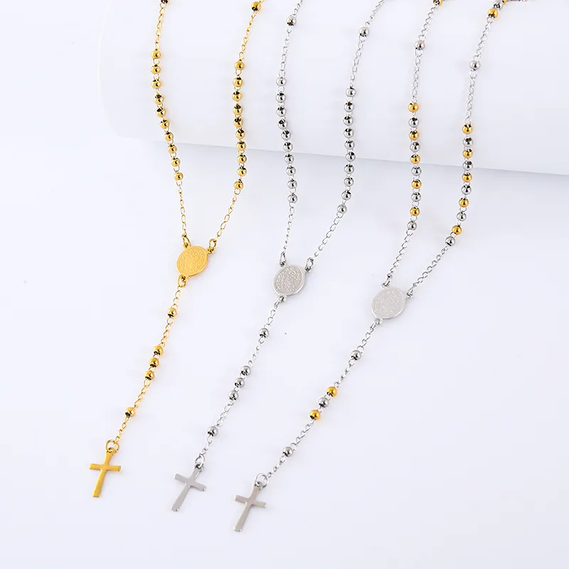 Hip-Hop Streetwear Commute Cross 304 Stainless Steel Unisex Pendant Necklace display picture 7