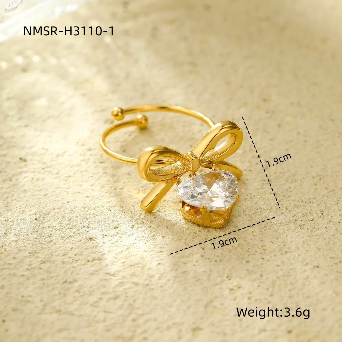 Classic Style Heart Shape 304 Stainless Steel Women's Adjustable Ring Charm Rings Open Rings display picture 21
