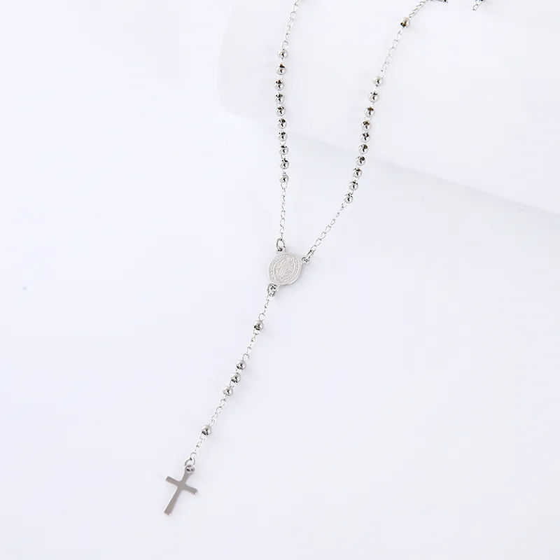 Hip-Hop Streetwear Commute Cross 304 Stainless Steel Unisex Pendant Necklace display picture 3