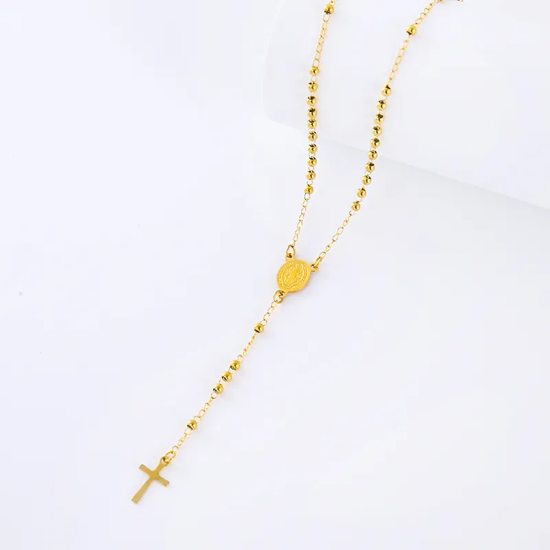 Hip-Hop Streetwear Commute Cross 304 Stainless Steel Unisex Pendant Necklace display picture 2