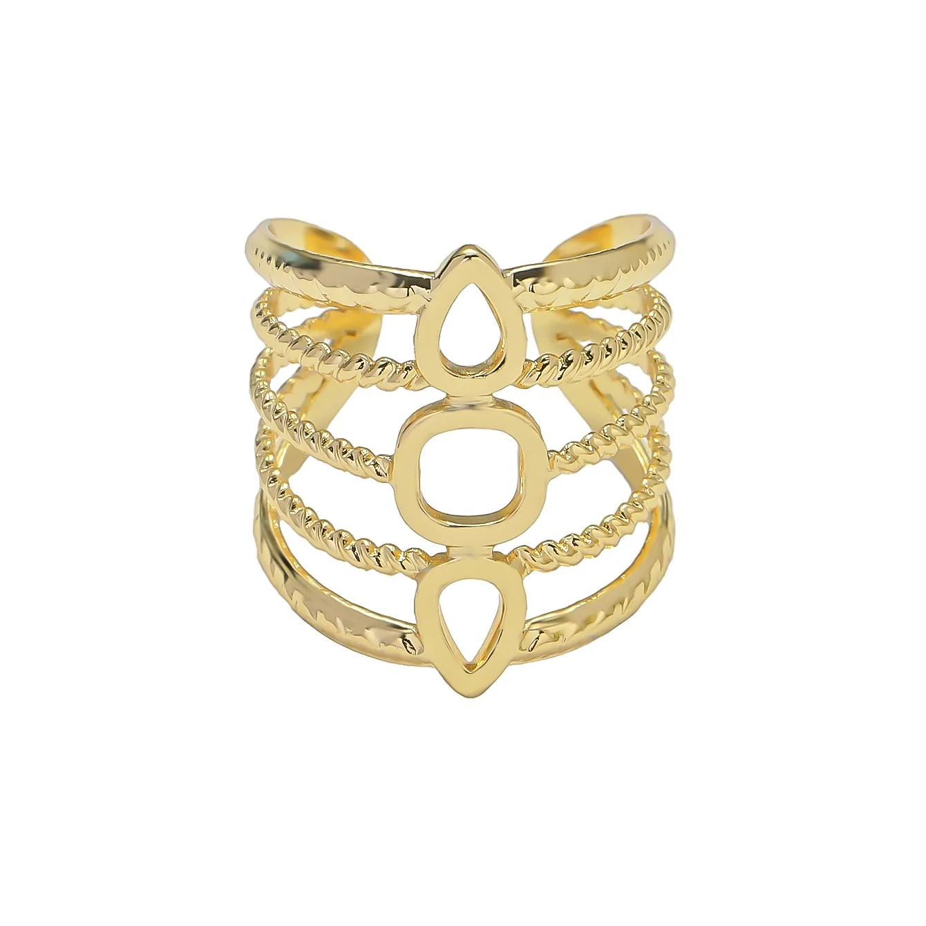 Vacation Classic Style Solid Color Copper Women's Rings display picture 1