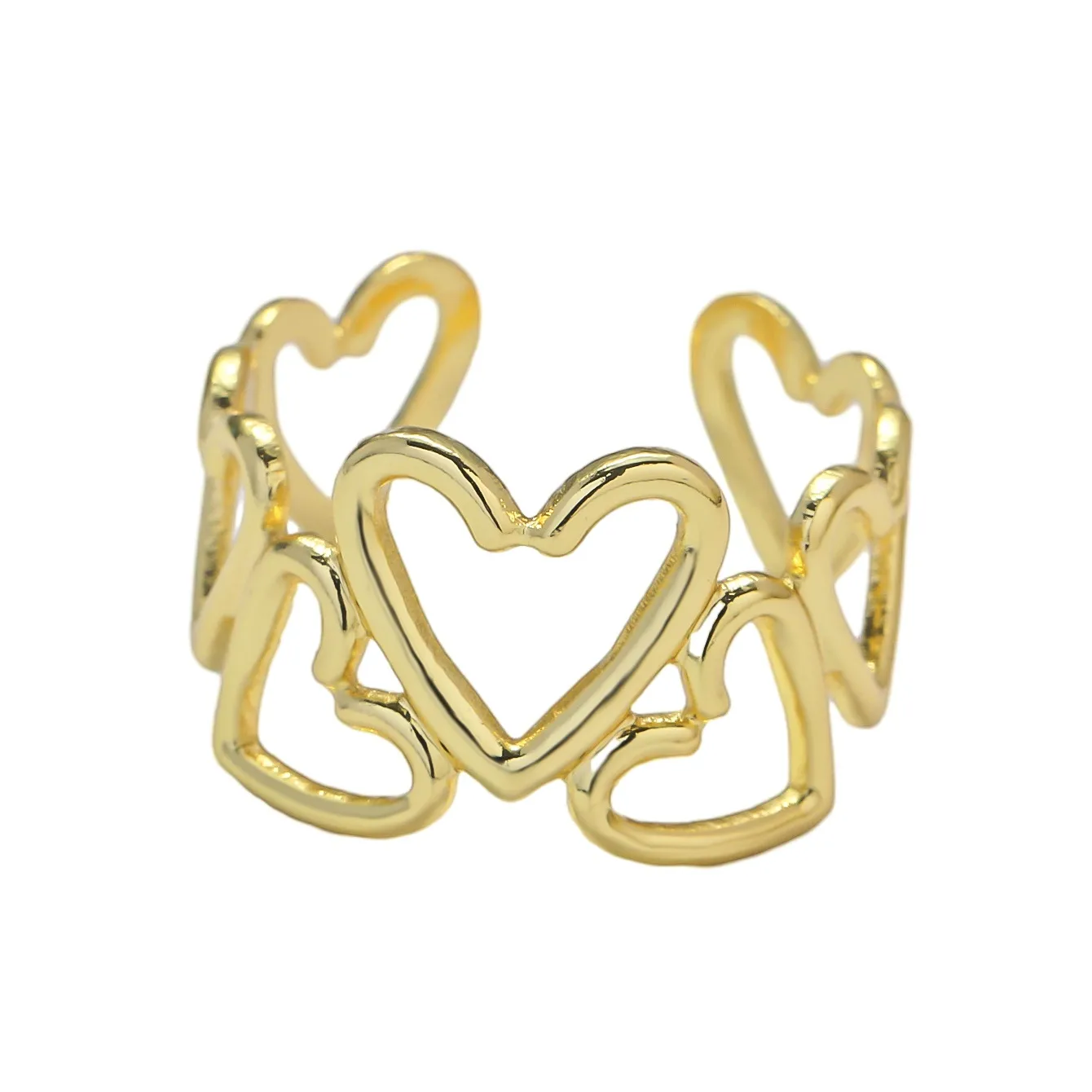 Vacation Classic Style Heart Shape Copper Women's Rings display picture 1