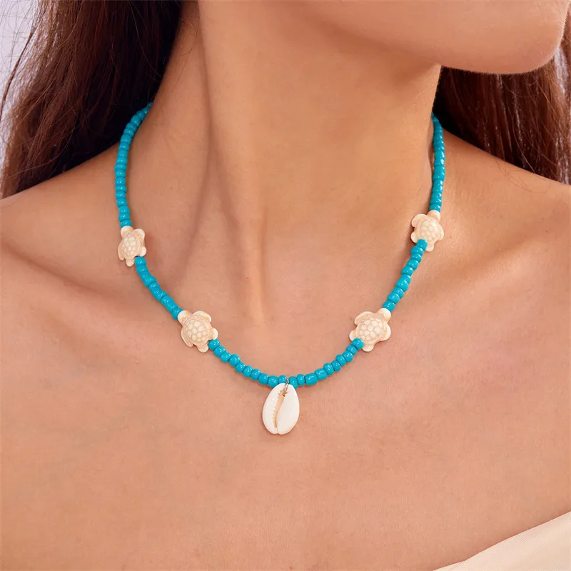 Vacation Marine Style Beach Shell Seed Bead Shell Women's Necklace display picture 21