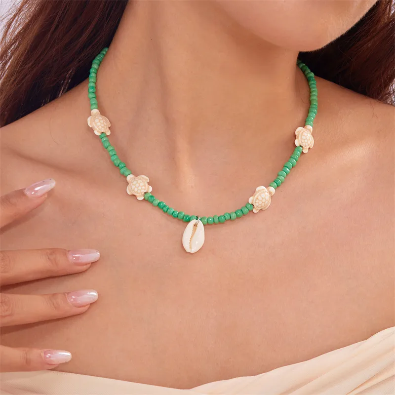Vacation Marine Style Beach Shell Seed Bead Shell Women's Necklace display picture 10
