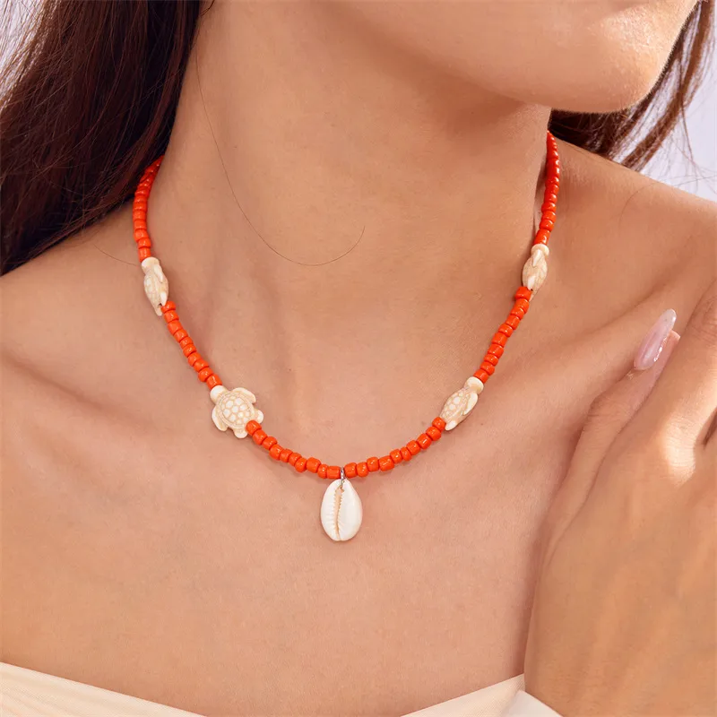 Vacation Marine Style Beach Shell Seed Bead Shell Women's Necklace display picture 11