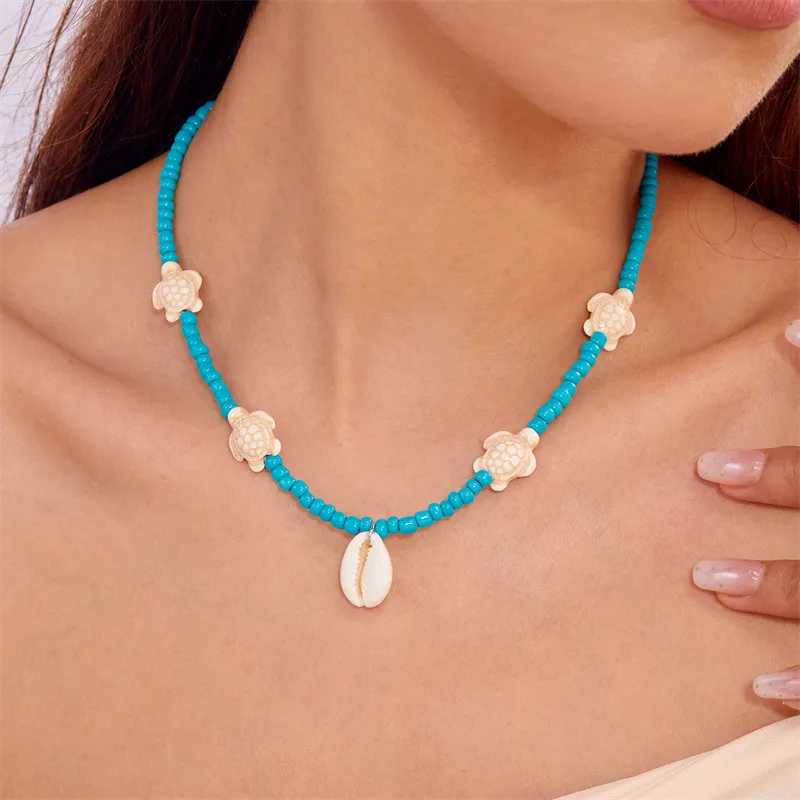 Vacation Marine Style Beach Shell Seed Bead Shell Women's Necklace display picture 13