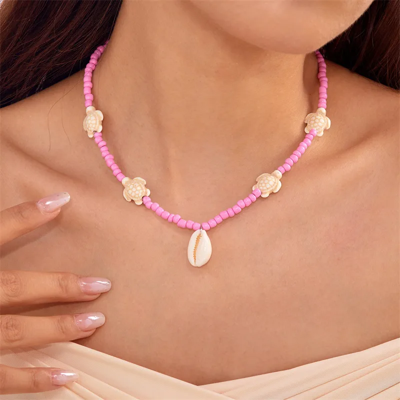 Vacation Marine Style Beach Shell Seed Bead Shell Women's Necklace display picture 12