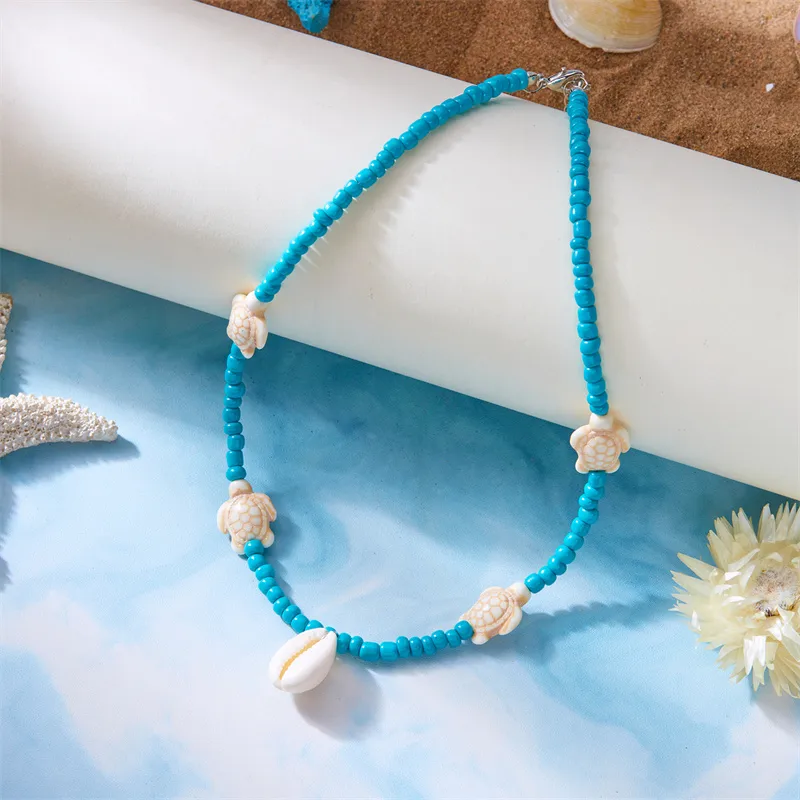 Vacation Marine Style Beach Shell Seed Bead Shell Women's Necklace display picture 17