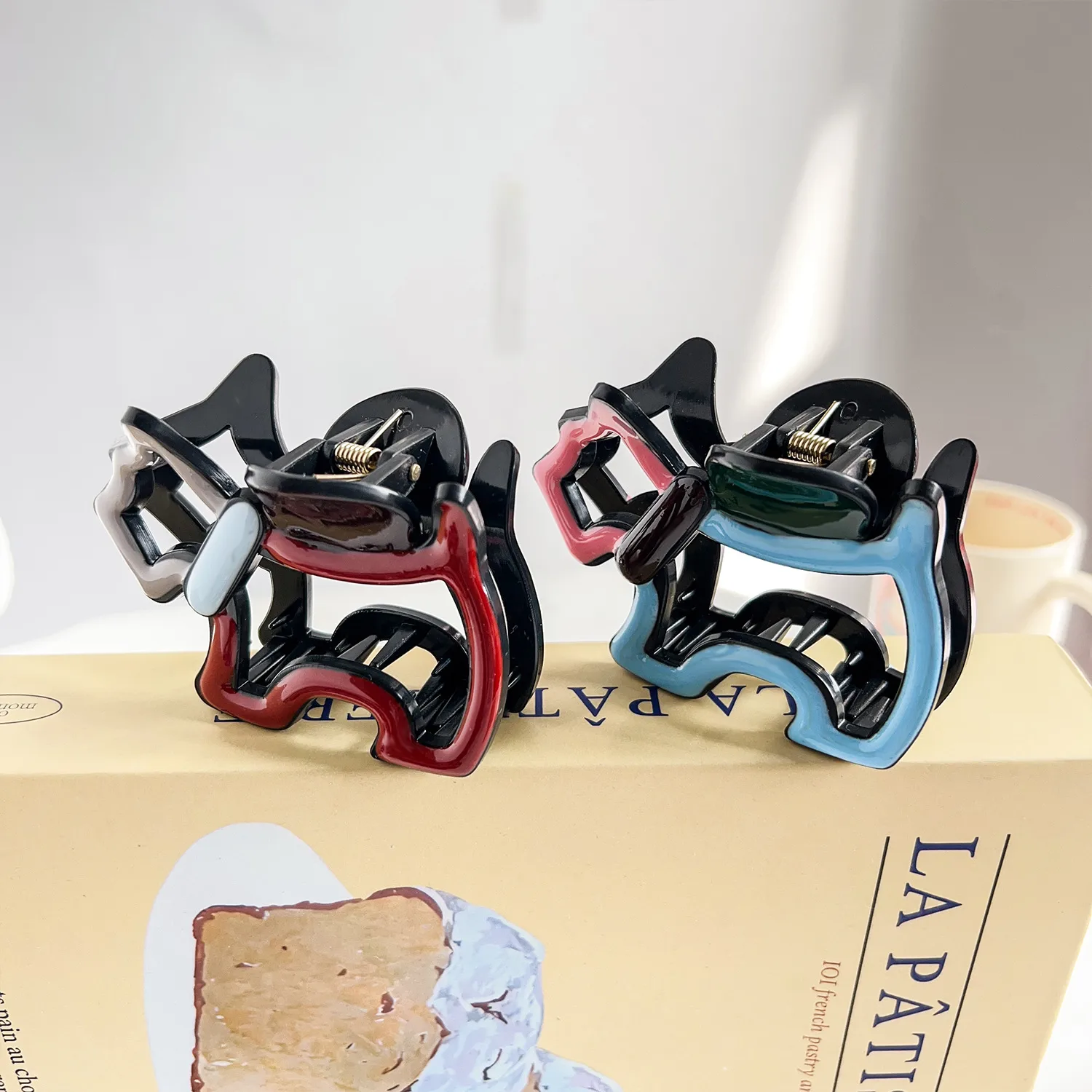 Women's Vacation Classic Style Color Block Plastic Resin Hair Claws display picture 4