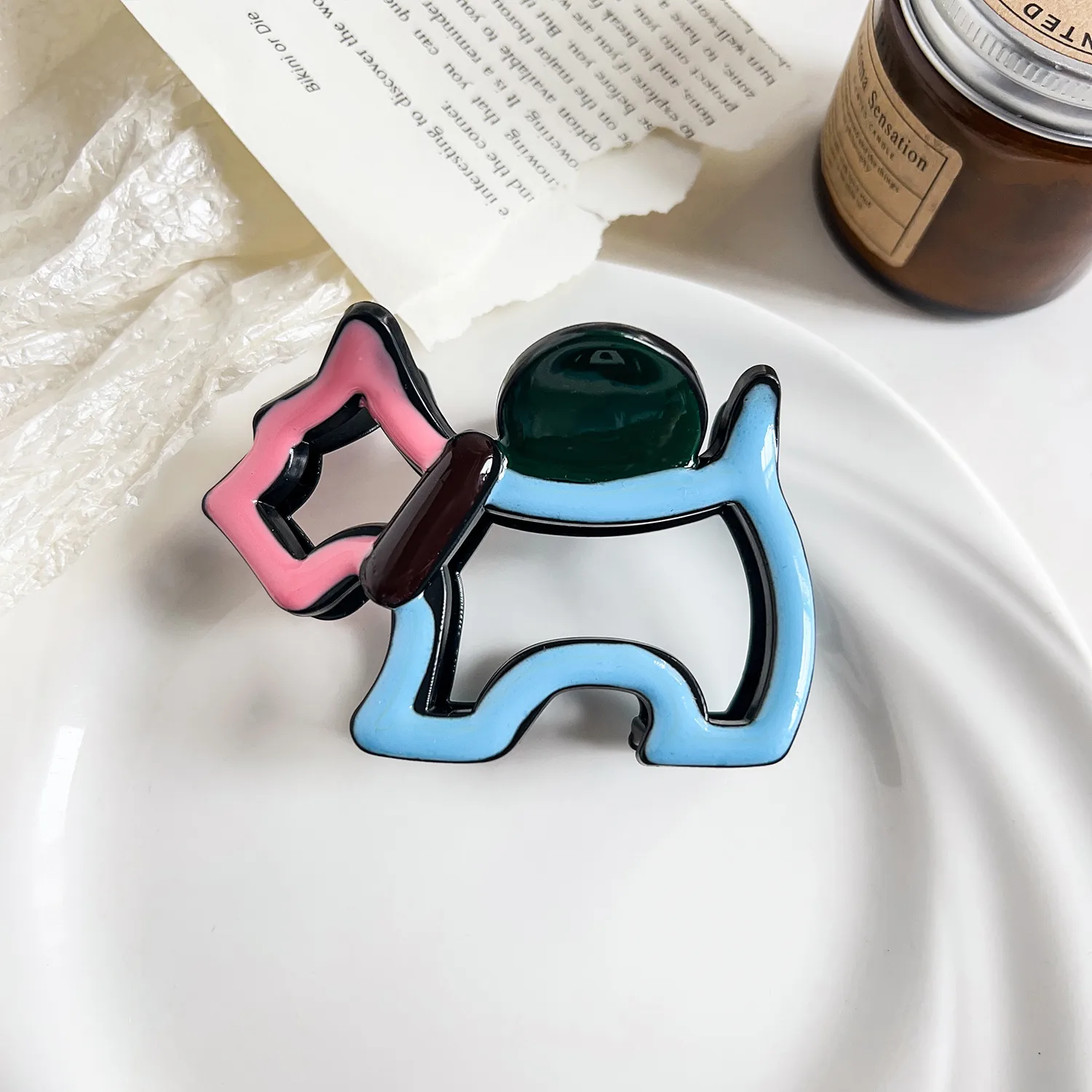 Women's Vacation Classic Style Color Block Plastic Resin Hair Claws display picture 6