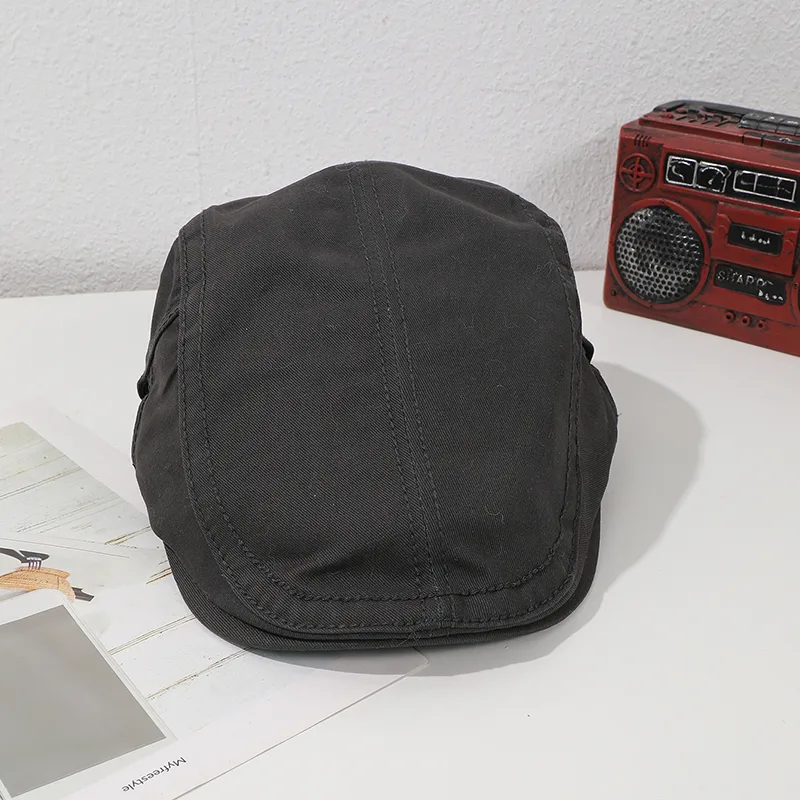 Unisex Simple Style Classic Style Solid Color Short Brim Ivy Cap display picture 6