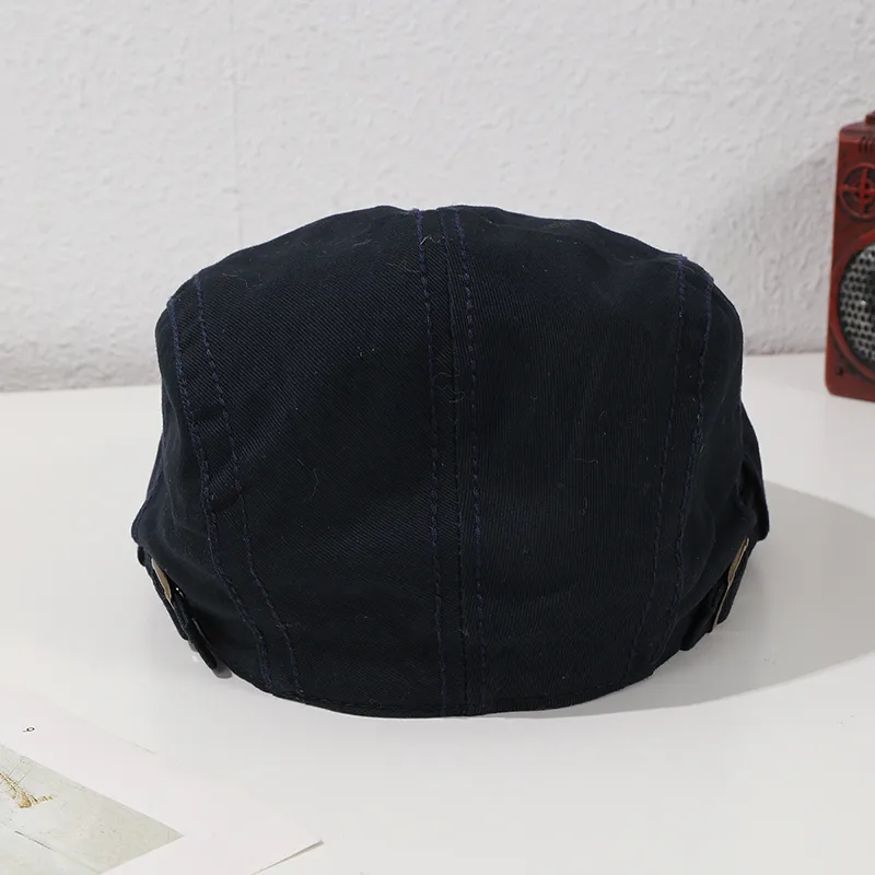 Unisex Simple Style Classic Style Solid Color Short Brim Ivy Cap display picture 9