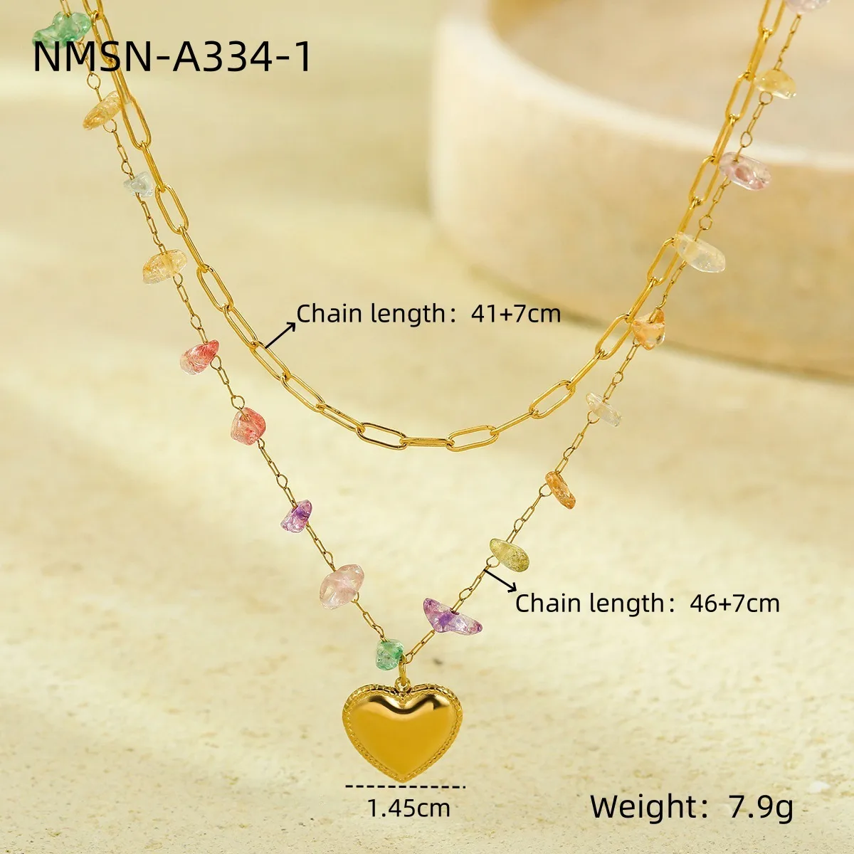Classic Style Heart Shape 304 Stainless Steel Women's Pendant Necklace display picture 8