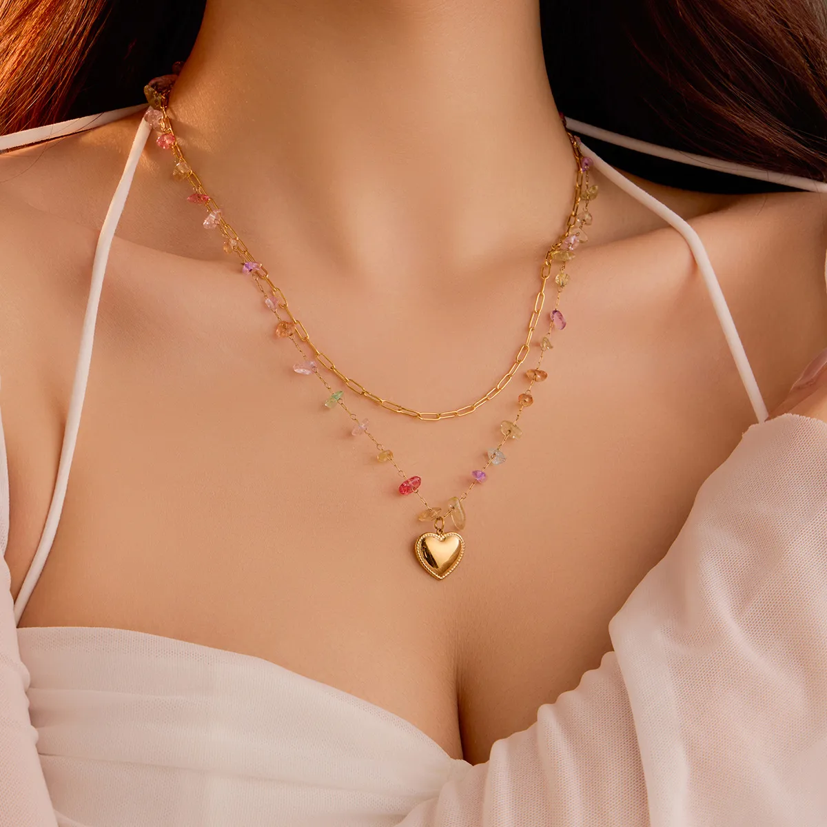 Classic Style Heart Shape 304 Stainless Steel Women's Pendant Necklace display picture 9