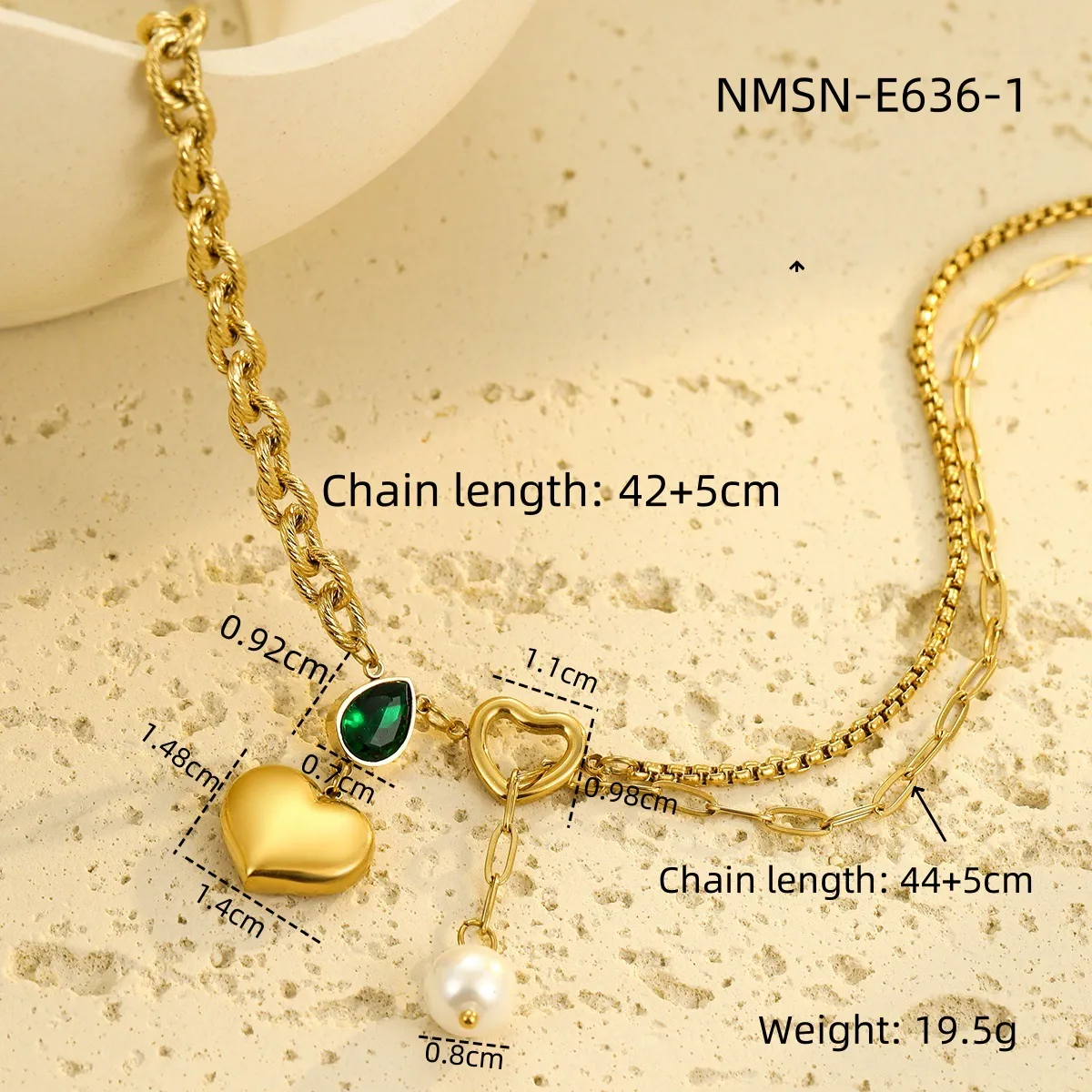 Classic Style Heart Shape 304 Stainless Steel Women's Pendant Necklace display picture 34