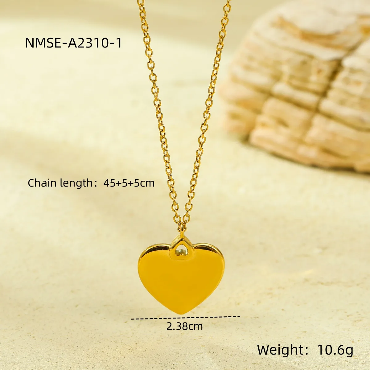 Classic Style Heart Shape 304 Stainless Steel Women's Pendant Necklace display picture 19