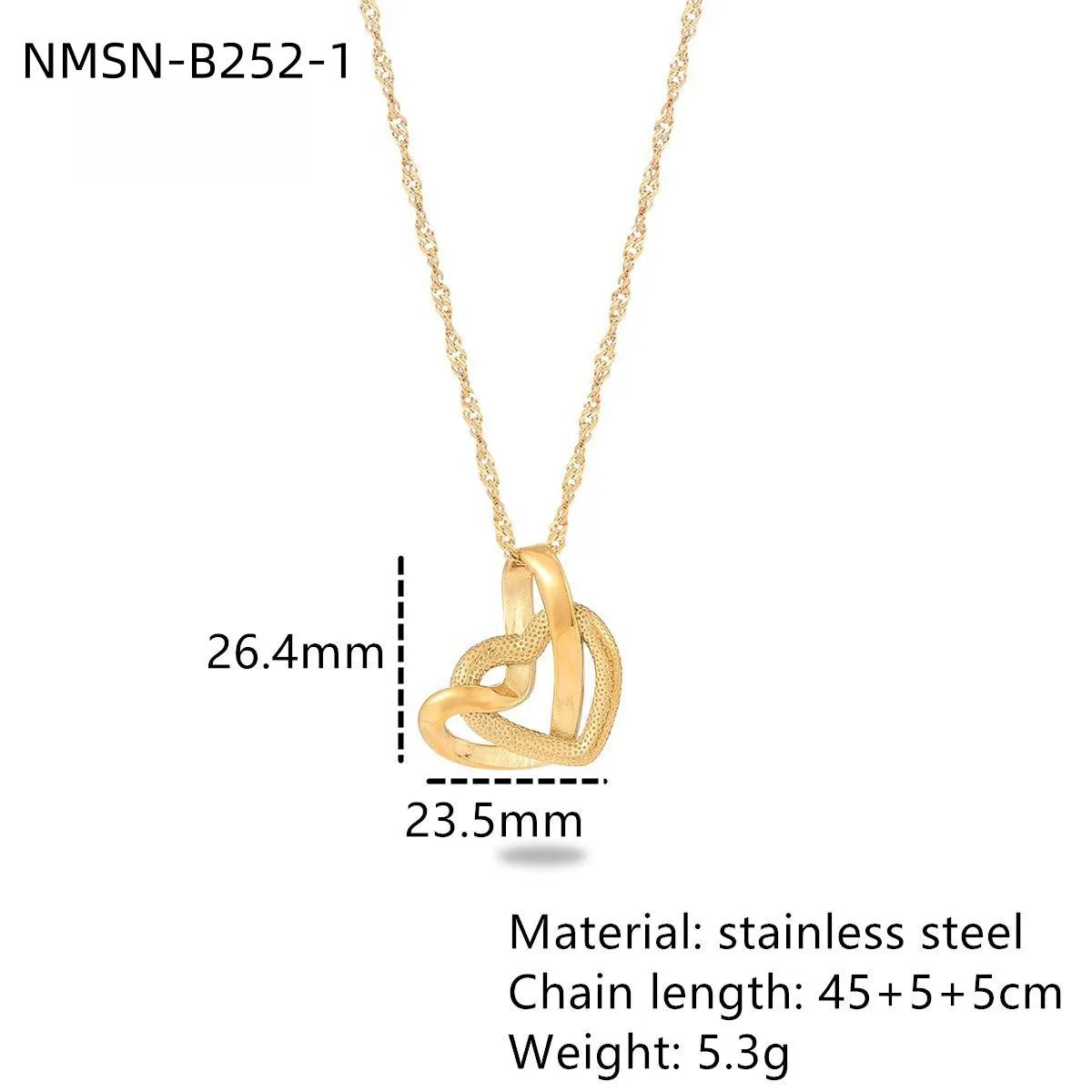 Classic Style Heart Shape 304 Stainless Steel Women's Pendant Necklace display picture 22