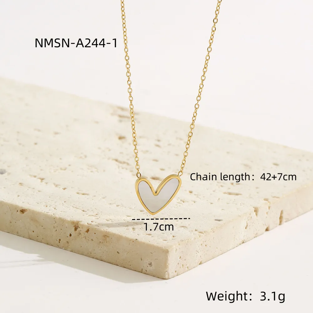 Classic Style Heart Shape 304 Stainless Steel Women's Pendant Necklace display picture 7
