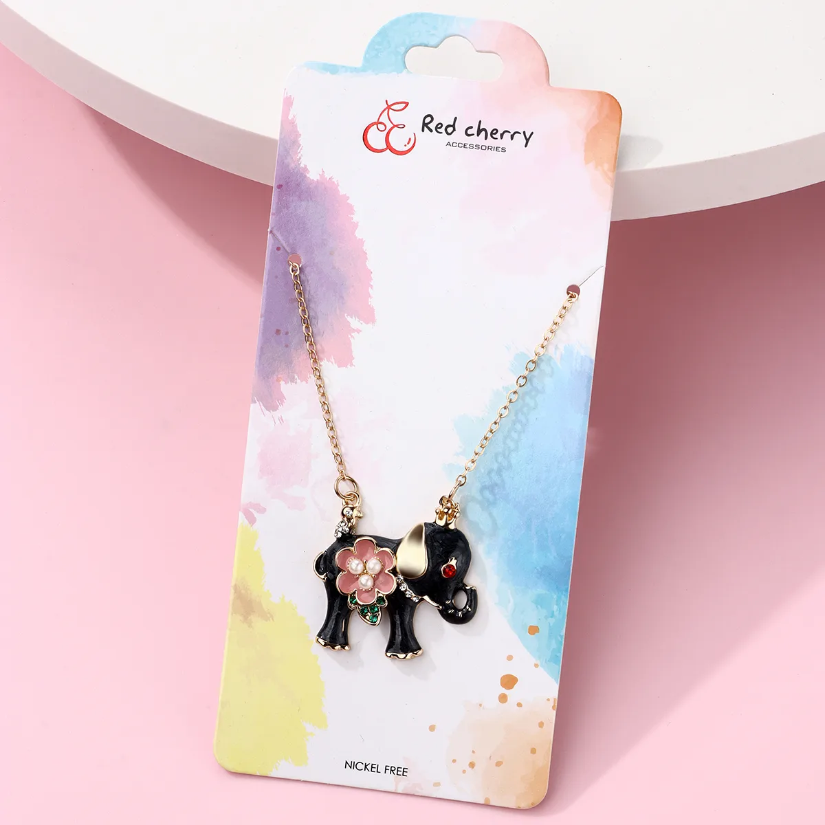Cartoon Style Elephant Alloy Unisex Pendant Necklace display picture 3