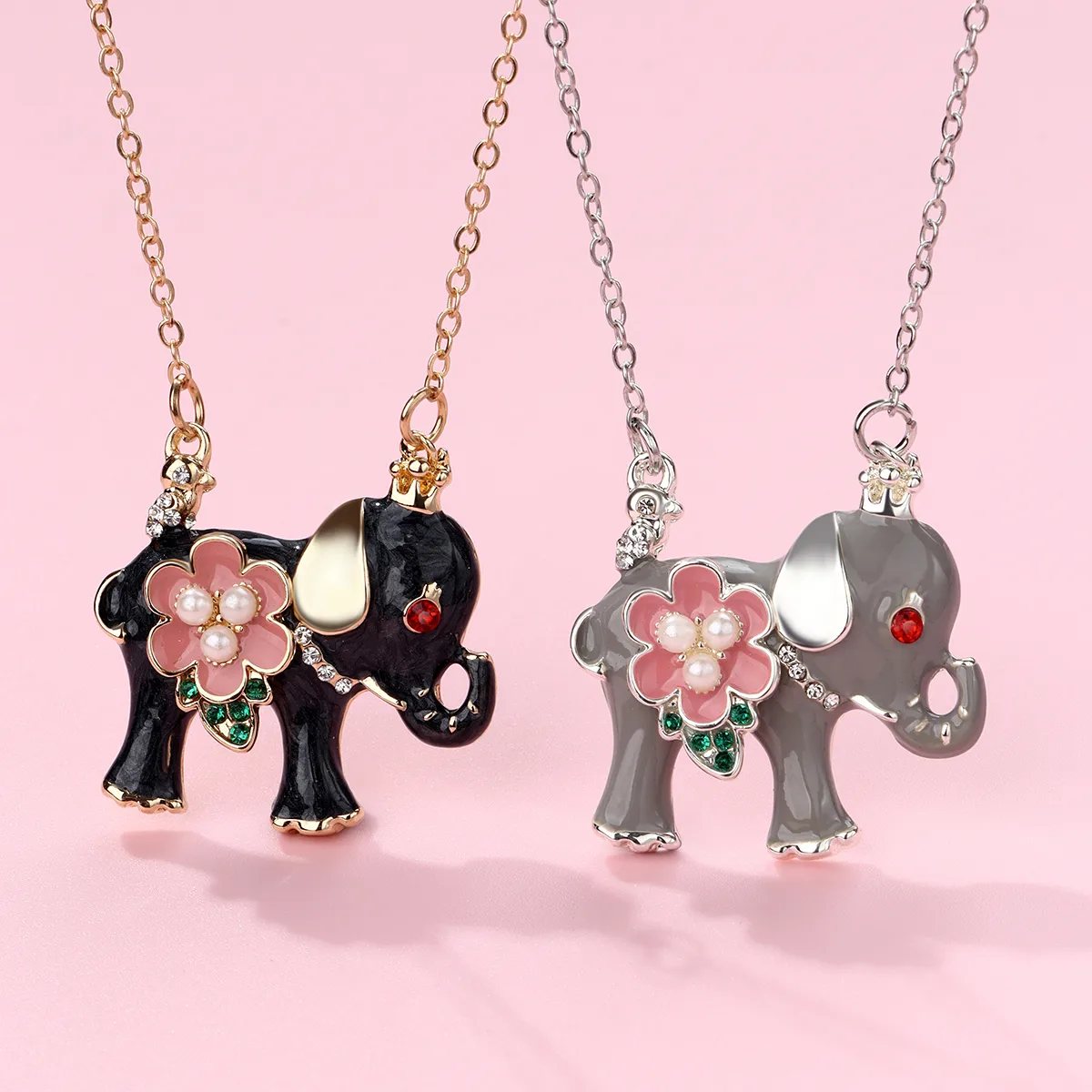 Cartoon Style Elephant Alloy Unisex Pendant Necklace display picture 1