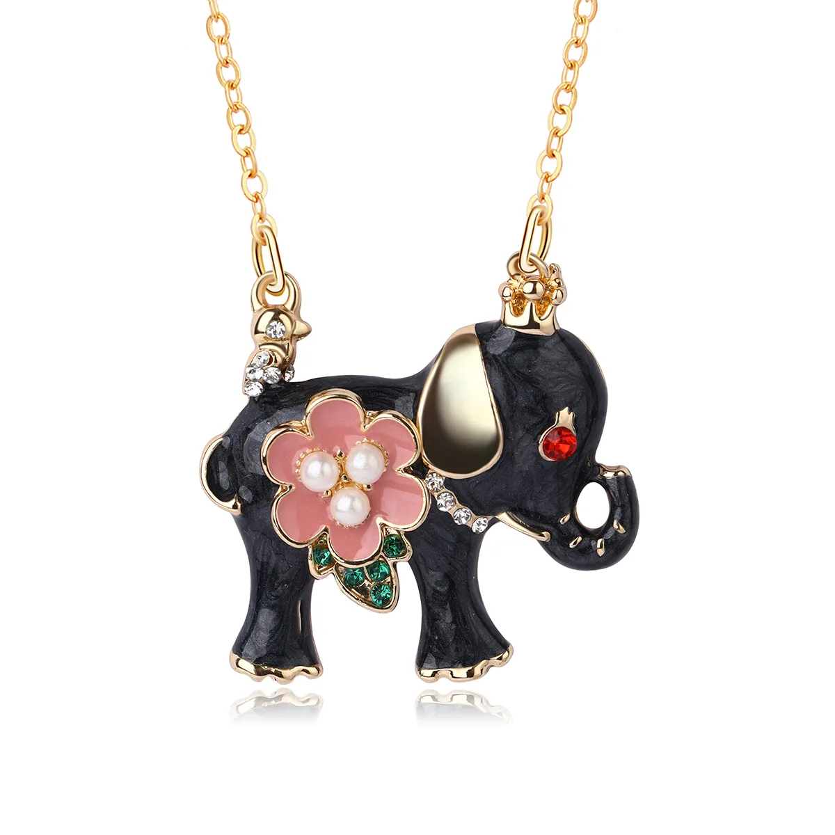 Cartoon Style Elephant Alloy Unisex Pendant Necklace display picture 13