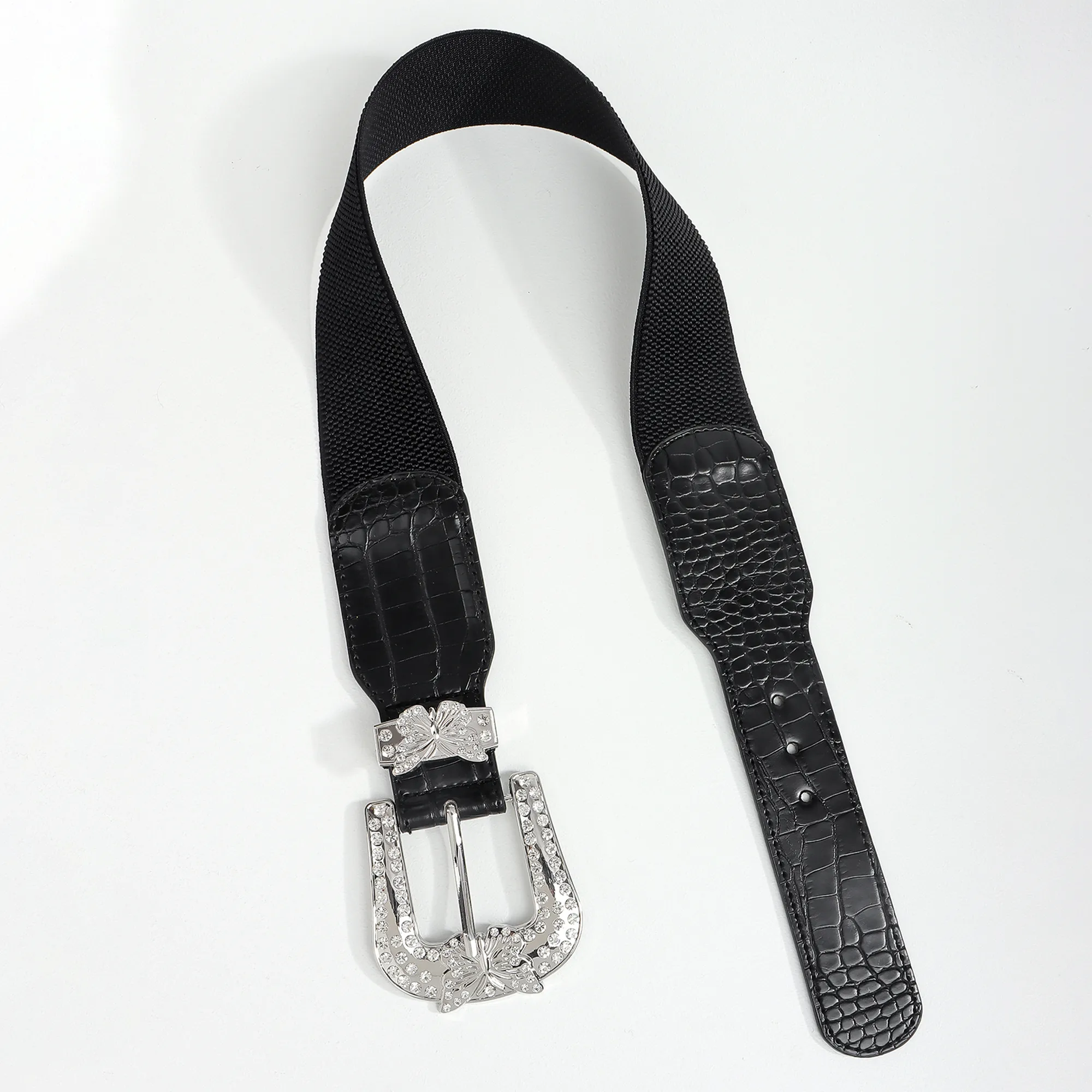 Vintage Style Preppy Style Simple Style Geometry Rhinestone Buckle Polyester Fiber Women's Adults display picture 5