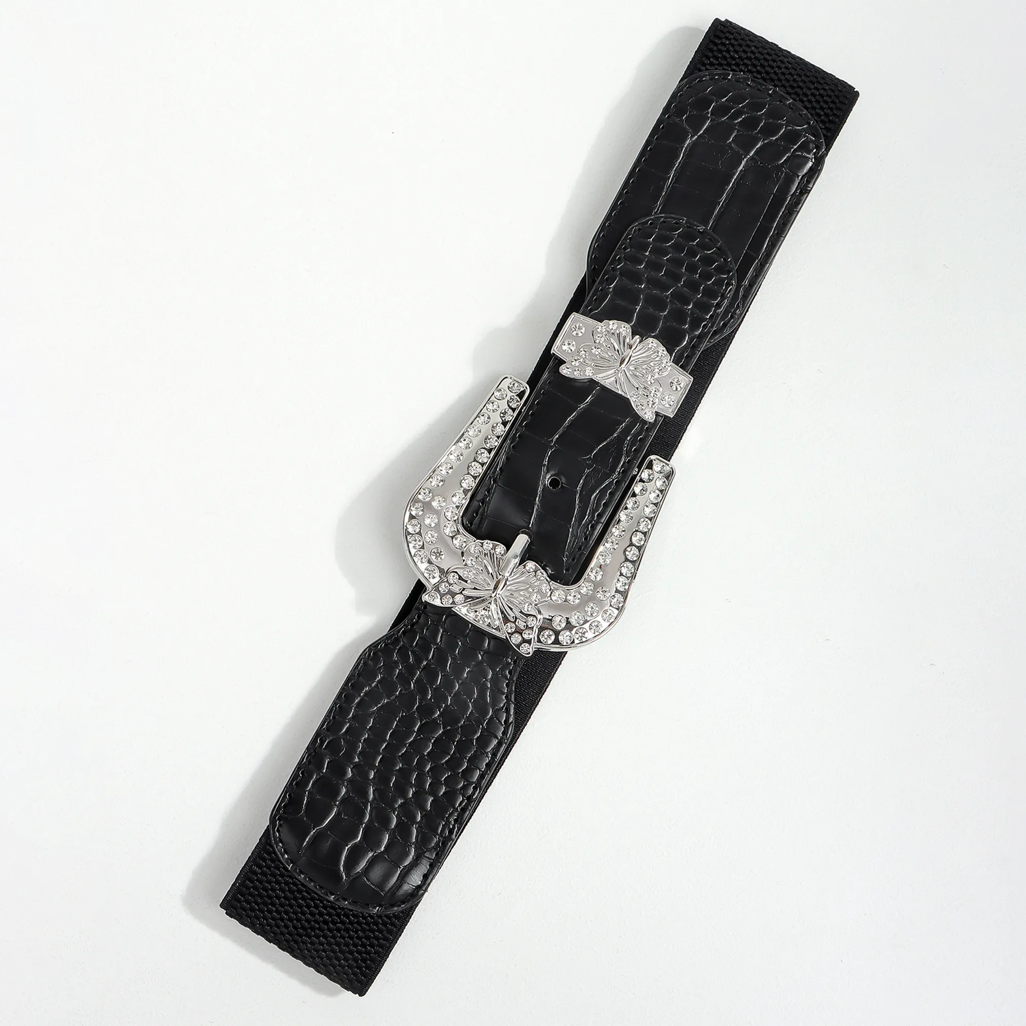 Vintage Style Preppy Style Simple Style Geometry Rhinestone Buckle Polyester Fiber Women's Adults display picture 4