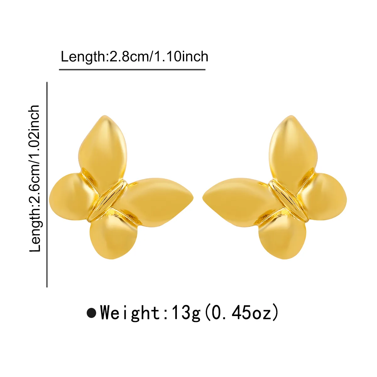 Simple Style Classic Style Butterfly Alloy Plating Women's Rings Earrings Necklace display picture 3