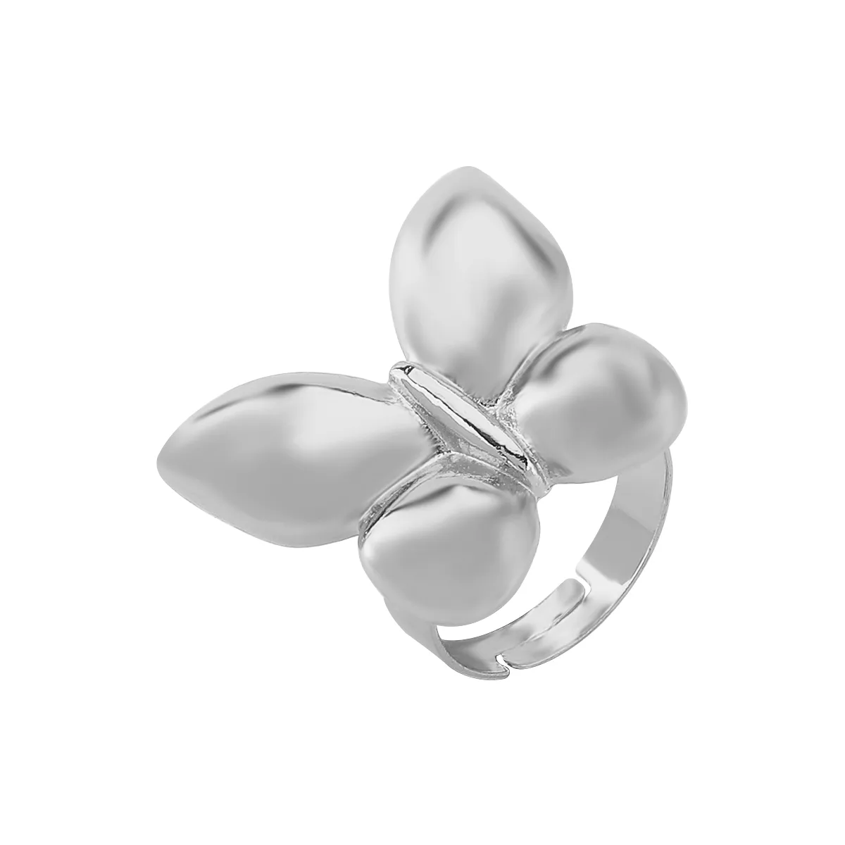 Simple Style Classic Style Butterfly Alloy Plating Women's Rings Earrings Necklace display picture 11