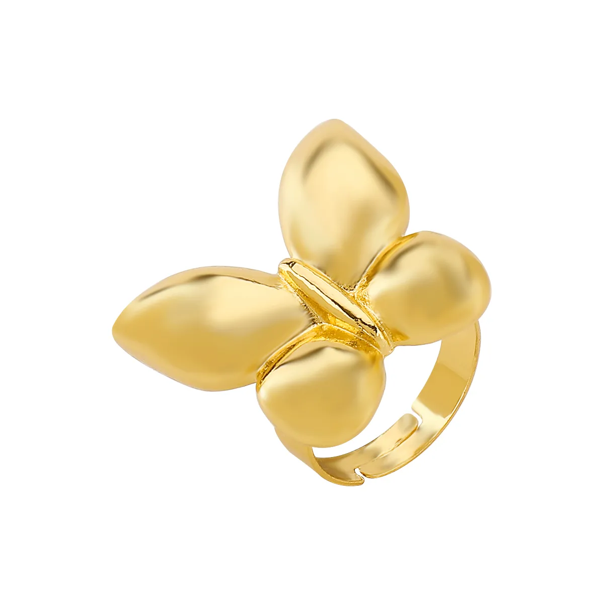 Simple Style Classic Style Butterfly Alloy Plating Women's Rings Earrings Necklace display picture 13