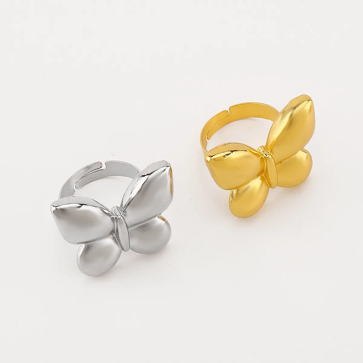 Simple Style Classic Style Butterfly Alloy Plating Women's Rings Earrings Necklace display picture 14