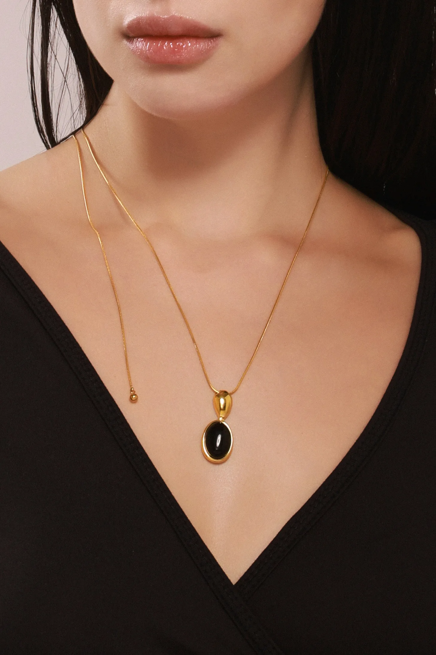 Wholesale Jewelry Vacation Commute Square 304 Stainless Steel Acrylic Agate Plating Inlay Sweater Chain display picture 6