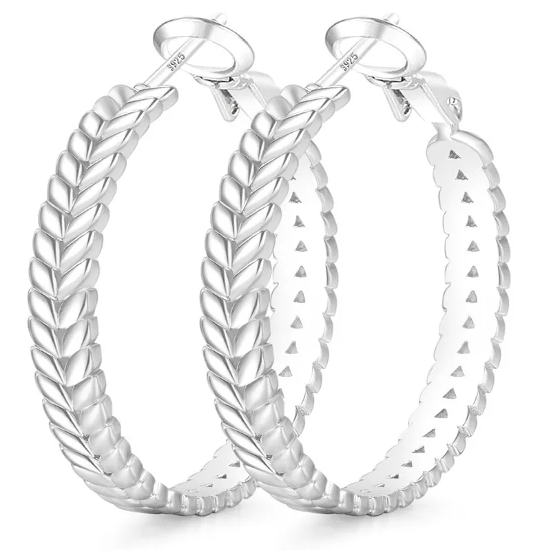 1 Pair Simple Style Classic Style Grain Plating Copper Earrings display picture 1
