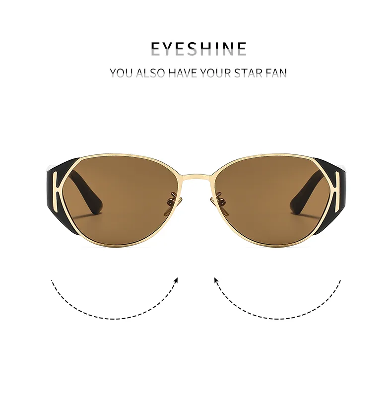 Modern Style Solid Color Ac Oval Frame Full Frame Glasses display picture 2