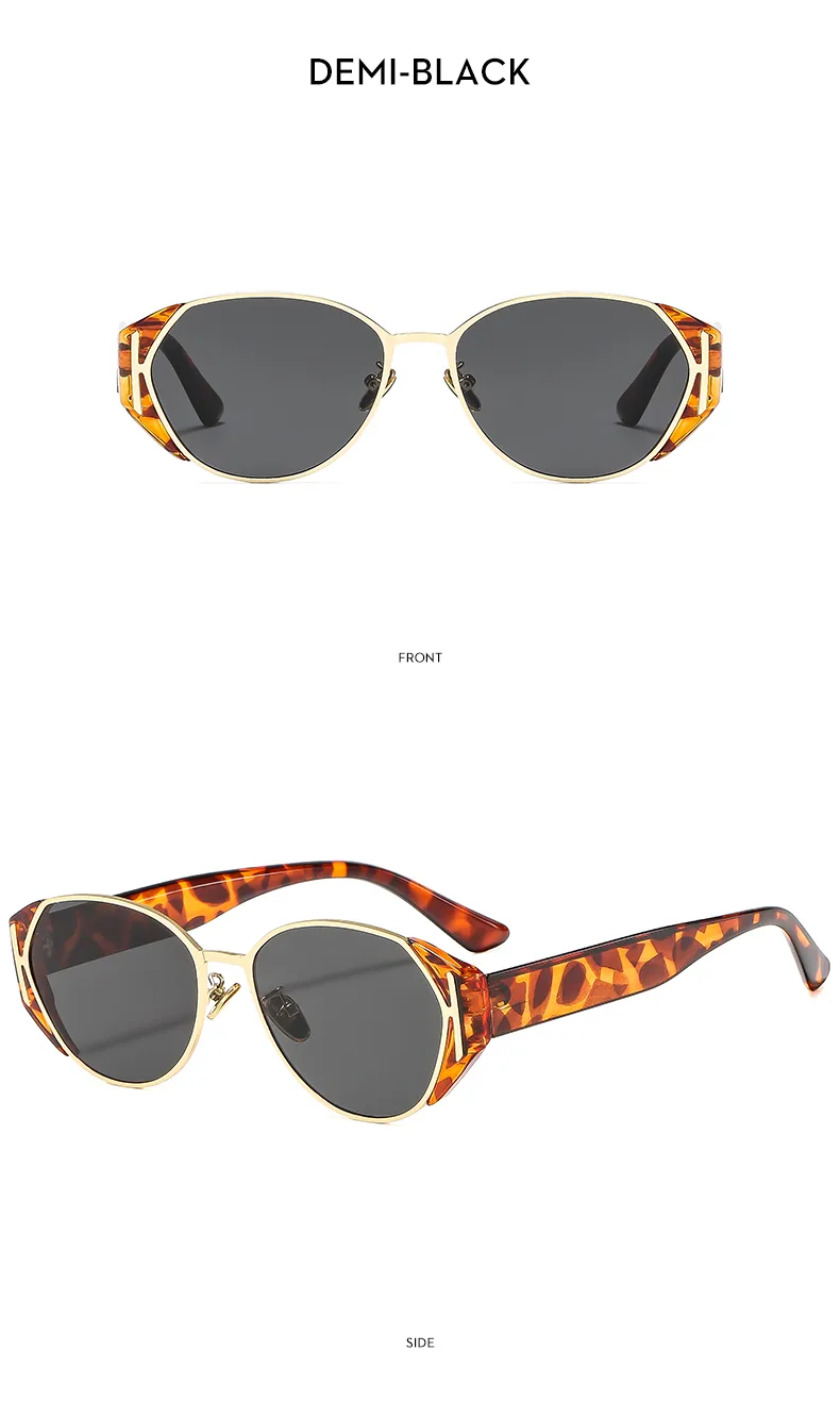 Modern Style Solid Color Ac Oval Frame Full Frame Glasses display picture 3