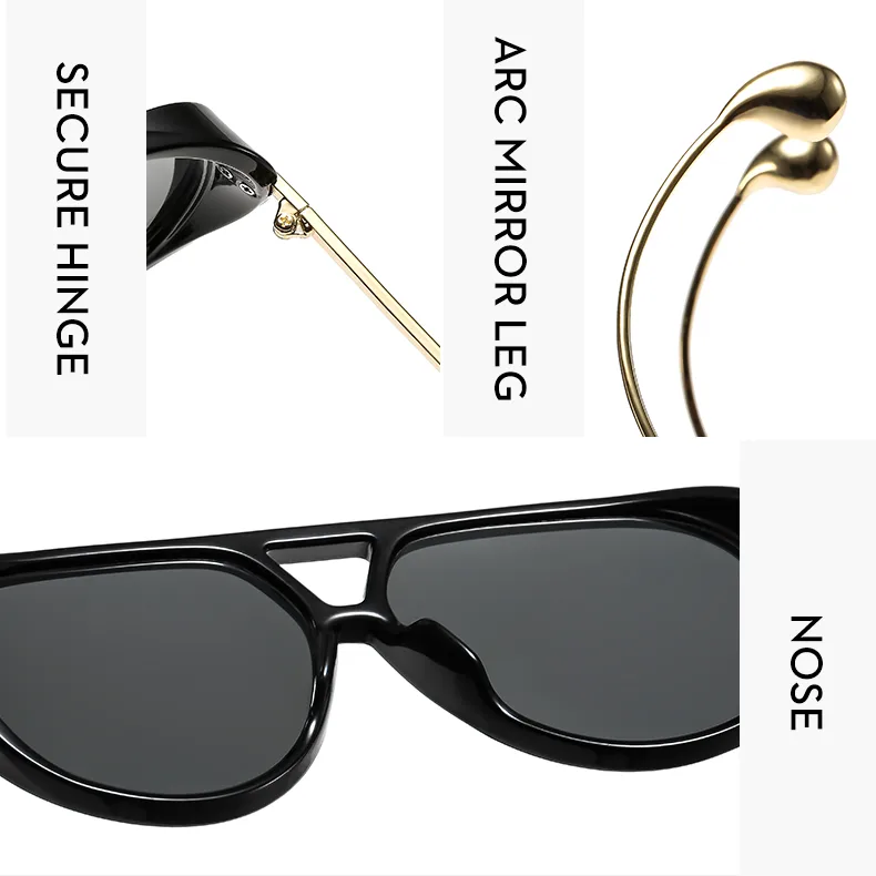 Modern Style Geometric Ac Toad Glasses Full Frame Glasses display picture 6