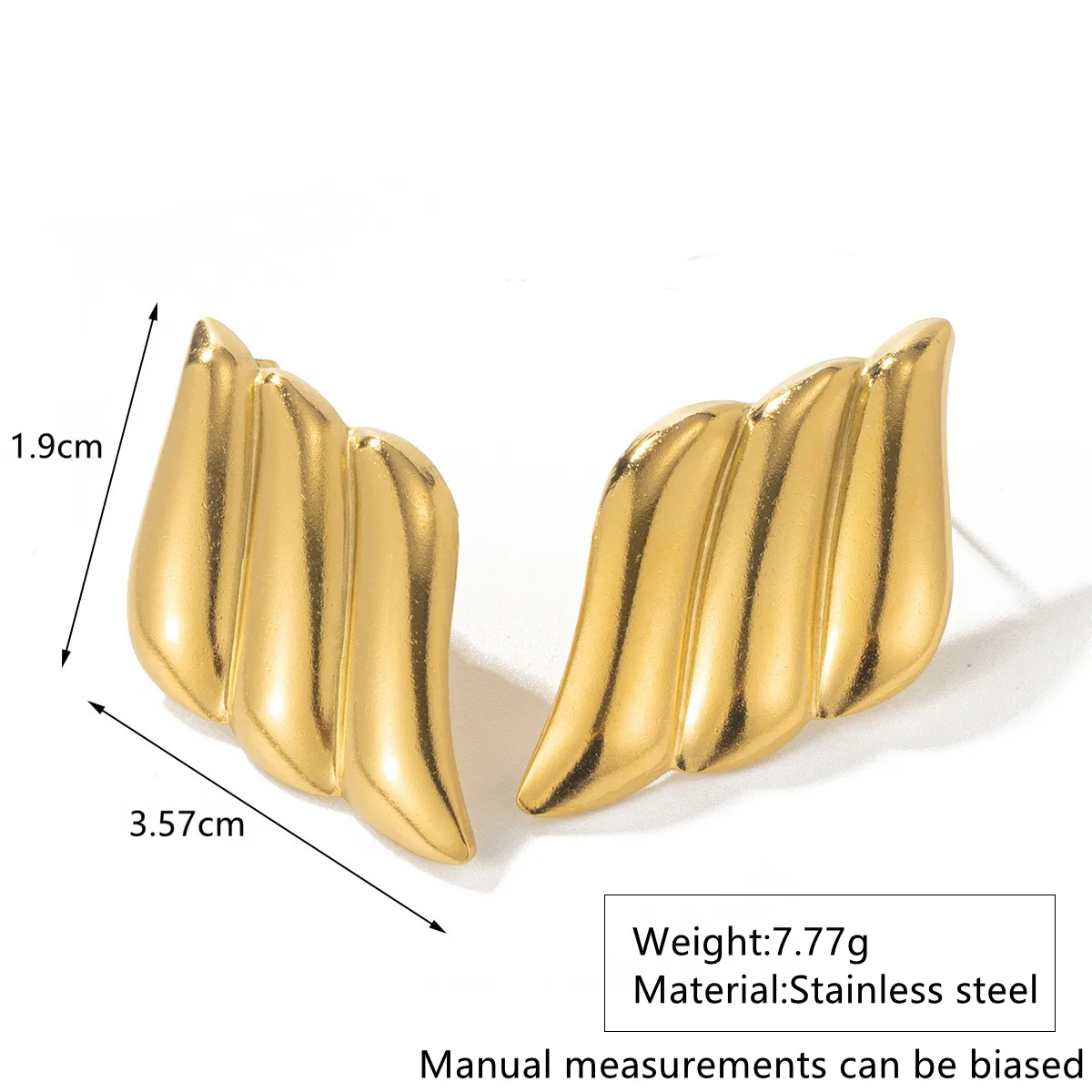 1 Pair Streetwear Geometric Round Hollow Out 304 Stainless Steel Imitation Gold  Ear Studs display picture 7