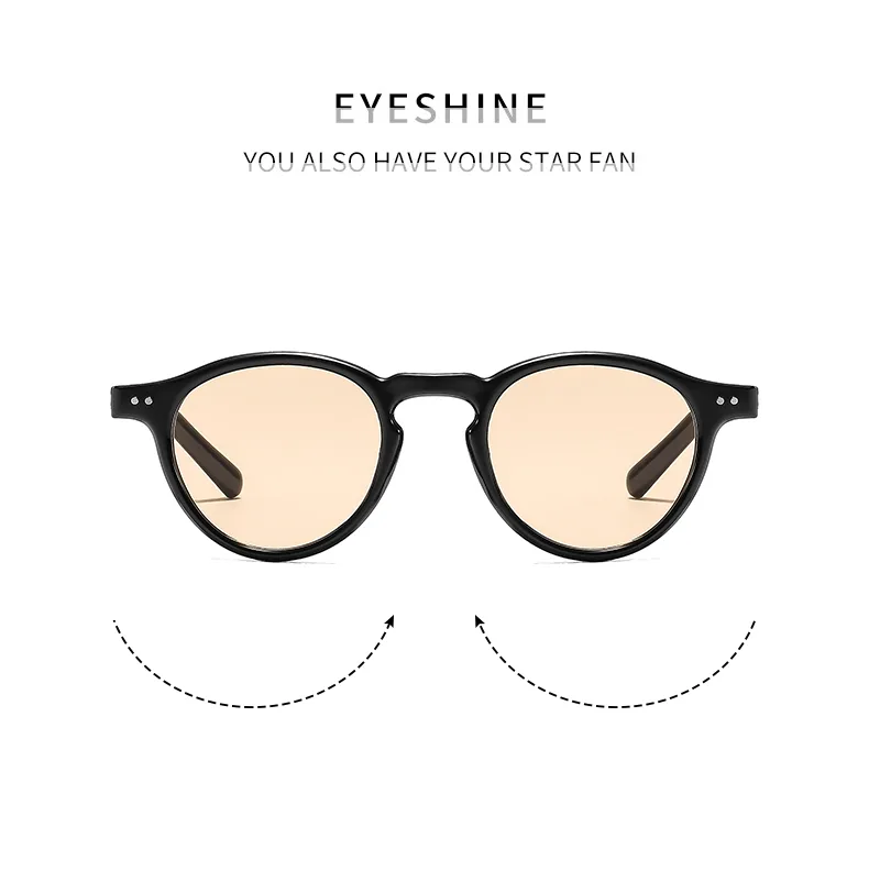Casual Solid Color Ac Round Frame Full Frame Glasses display picture 3