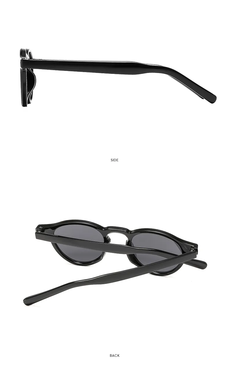 Casual Solid Color Ac Round Frame Full Frame Glasses display picture 8