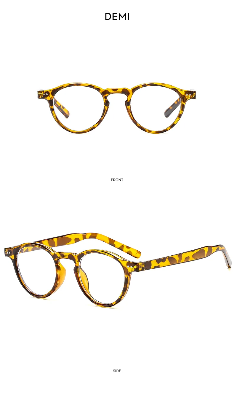 Casual Solid Color Ac Round Frame Full Frame Glasses display picture 9