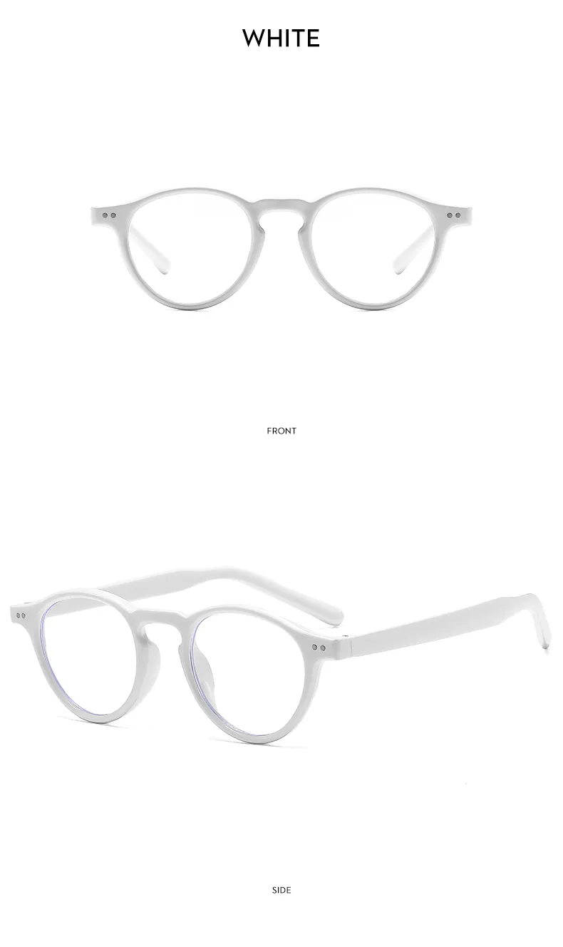 Casual Solid Color Ac Round Frame Full Frame Glasses display picture 17