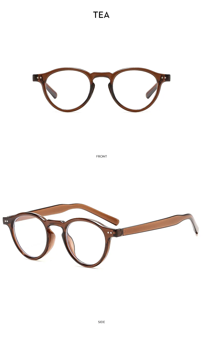 Casual Solid Color Ac Round Frame Full Frame Glasses display picture 16