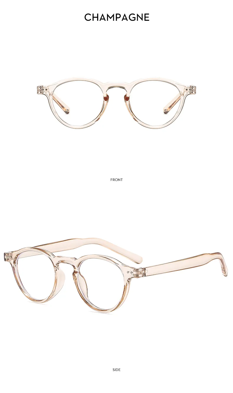 Casual Solid Color Ac Round Frame Full Frame Glasses display picture 13