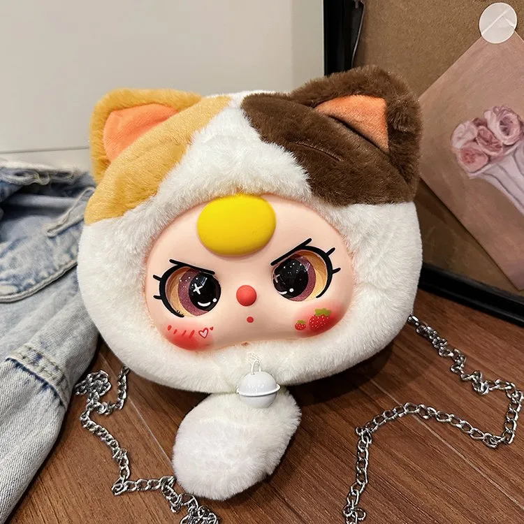 Women's Plush Cartoon Cute Round Zipper Shoulder Bag display picture 26